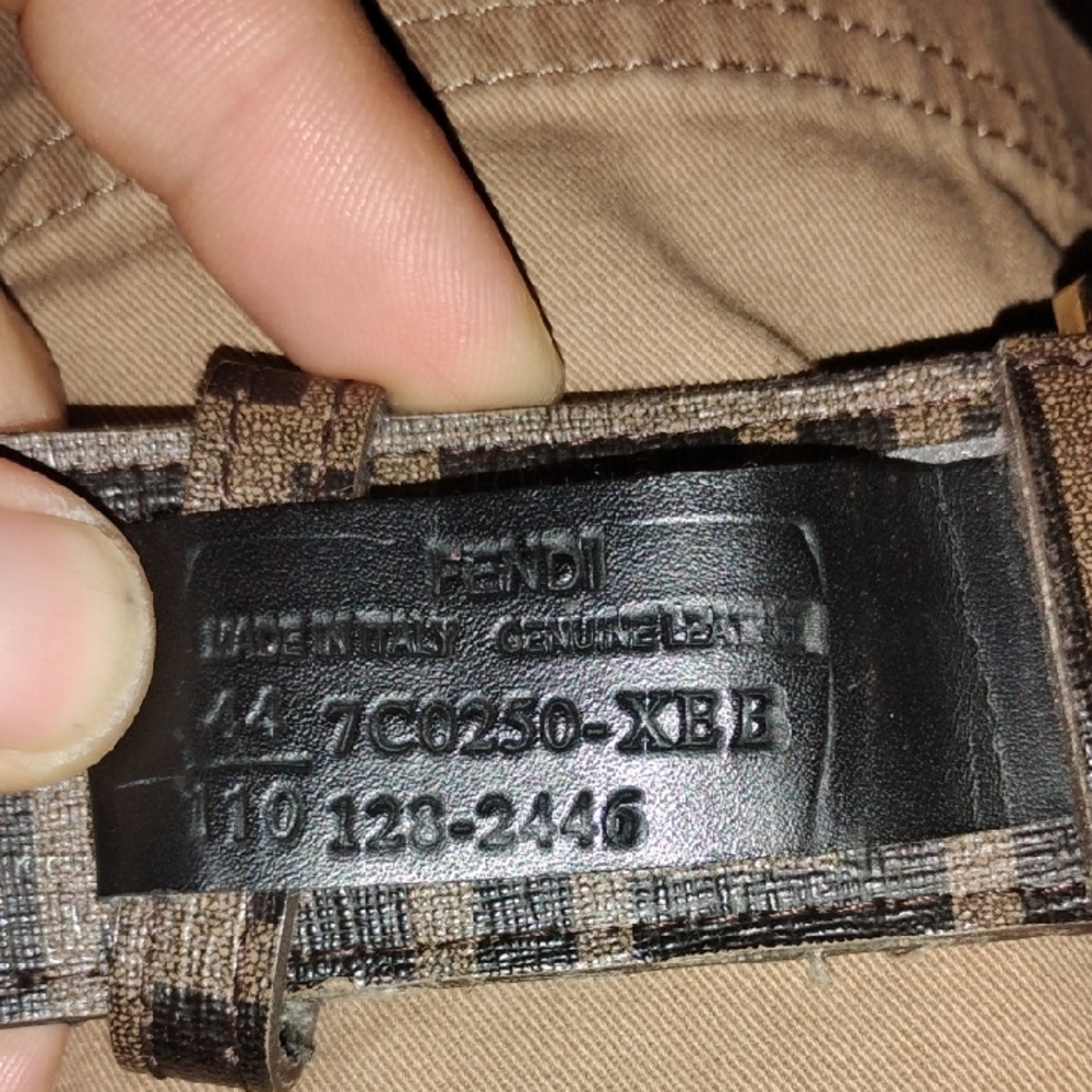 Fendi Black and Brown Belt